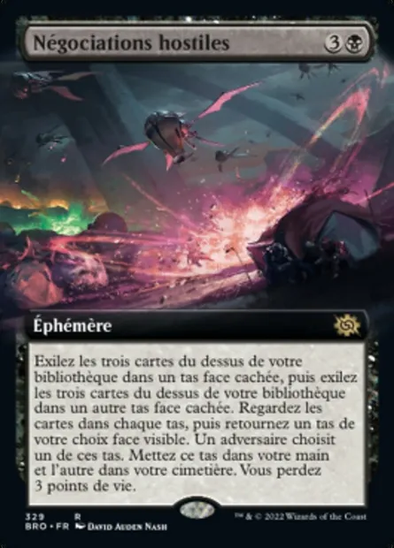 Négociations hostiles, carte Magic BRO 329 — extension La Guerre Fratricide