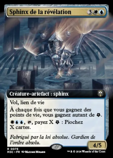 Sphinx de la révélation, carte Magic M3C 75 — extension Modern Horizons 3 Commander