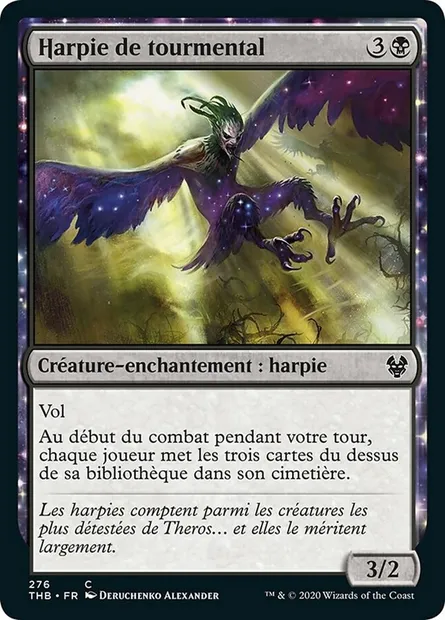 Harpie de tourmental, carte Magic THB 276 — extension Theros Beyond Death