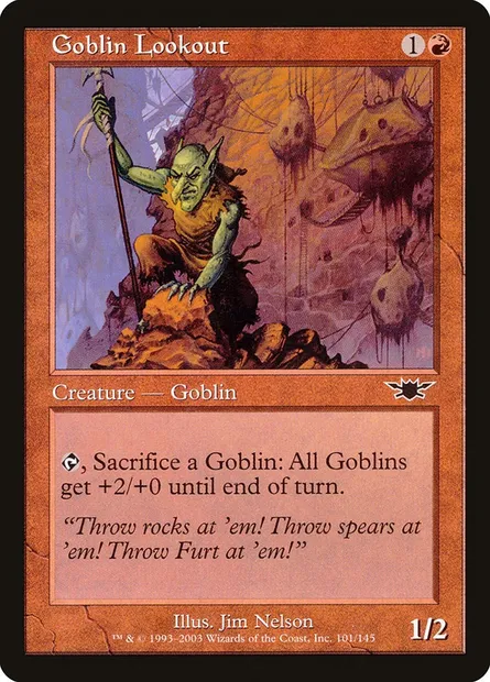 Goblin Lookout, Magic card LGN 101 — Legions set