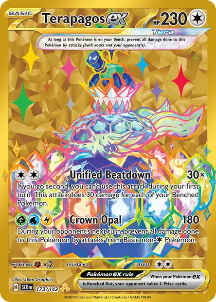 Terapagos ex, Pokémon card SCR 173 — Stellar Crown set