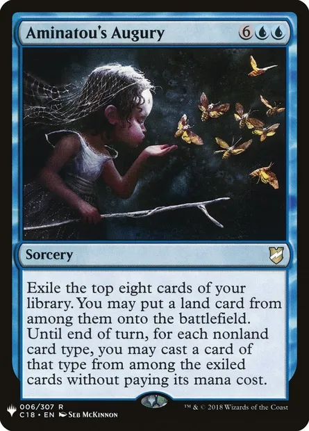 Aminatou's Augury, Magic card PLST C18-6 — The List set