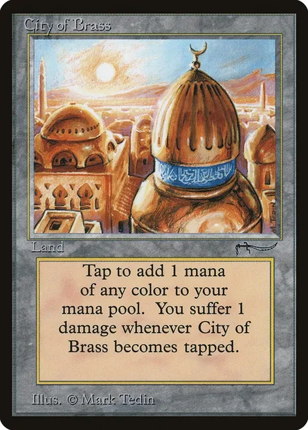 Cité d'airain, carte Magic ARN 71 — extension Arabian Nights