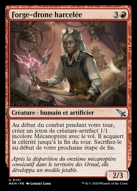 Forge-drone harcelée, carte Magic MKM 131 — extension Murders at Karlov Manor