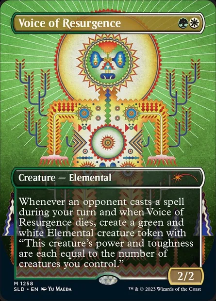Voix du renouveau, carte Magic SLD 1258 — extension Secret Lair Drop