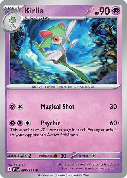 Kirlia, Pokémon card SVI 085 — Scarlet & Violet set