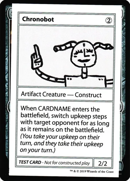 Chronobot, Magic card CMB2 105 — Mystery Booster Playtest Cards 2021 set