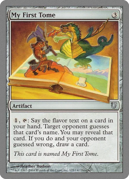 My First Tome, carte Magic UNH 125 — extension Unhinged