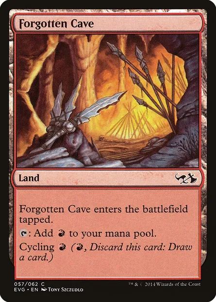 Forgotten Cave, Magic card EVG 57 — Duel Decks Anthology: Elves vs. Goblins set