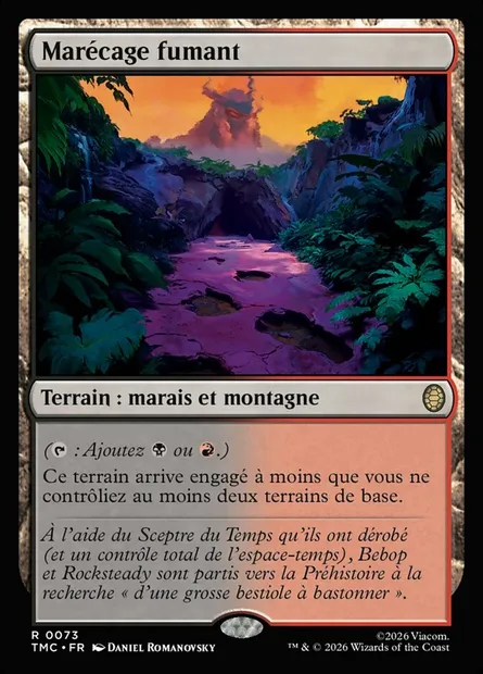 Marécage fumant, carte Magic TMC 73 — extension Teenage Mutant Ninja Turtles Eternal