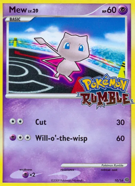 Mew, Pokémon card RM 10 — Pokémon Rumble set
