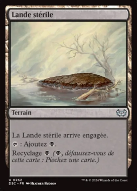 Lande stérile, carte Magic DSC 262 — extension Duskmourn: House of Horror Commander
