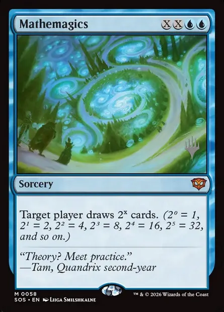 Mathemagics, Magic card PSOS 58p — Secrets of Strixhaven Promos set