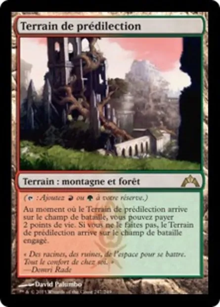 Terrain de prédilection, carte Magic GTC 247 — extension Insurrection