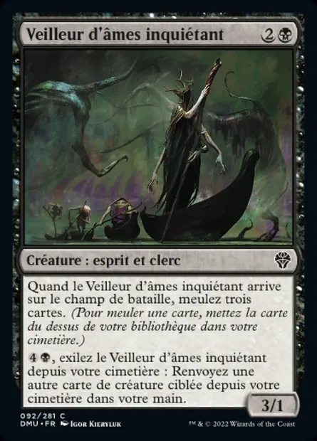 Veilleur d'âmes inquiétant, carte Magic DMU 92 — extension Dominaria Uni