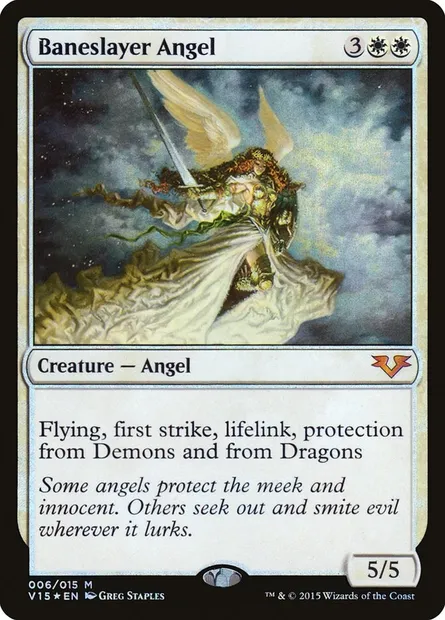 Baneslayer Angel, Magic card V15 6 — From the Vault: Angels set