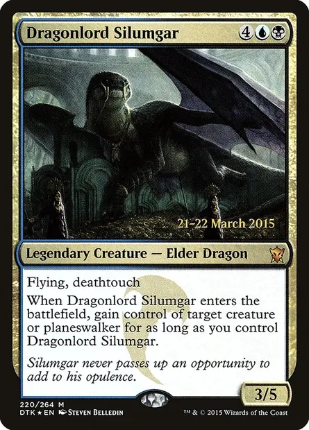 Dragonlord Silumgar, Magic card PDTK 220s — Dragons of Tarkir Promos set