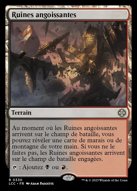 Ruines angoissantes, carte Magic LCC 330 — extension The Lost Caverns of Ixalan Commander