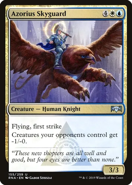 Azorius Skyguard, Magic card RNA 155 — Ravnica Allegiance set