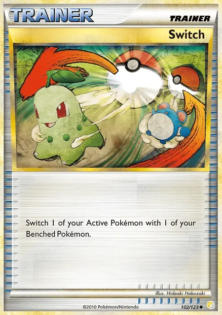 Switch, Pokémon card HS 102 — HeartGold SoulSilver set