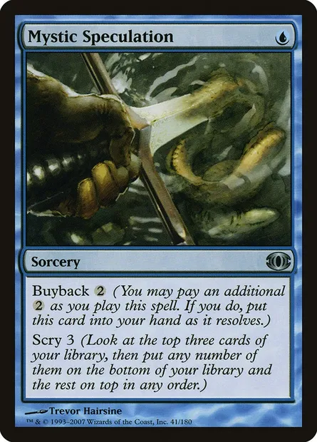 Mystic Speculation, Magic card FUT 41 — Future Sight set