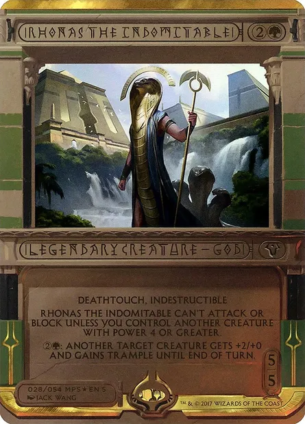Rhonas the Indomitable, Magic card MP2 28 — Amonkhet Invocations set