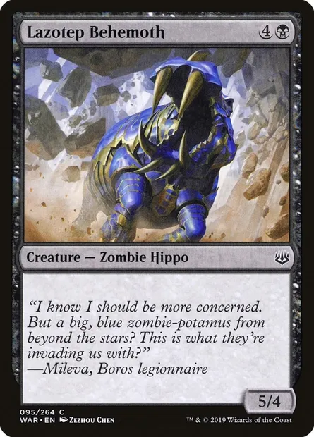 Lazotep Behemoth, Magic card WAR 95 — War of the Spark set
