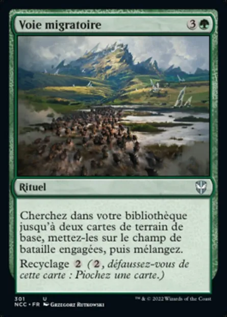 Voie migratoire, carte Magic NCC 301 — extension New Capenna Commander