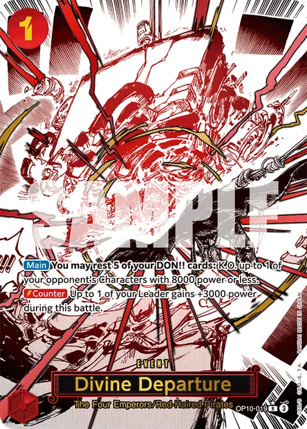 Divine Departure, One Piece card OP10-019 — ROYAL BLOOD set