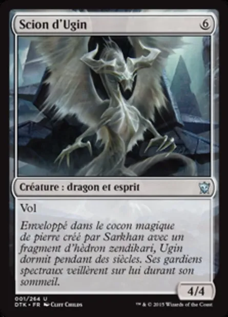 Scion d'Ugin, carte Magic DTK 1 — extension Les Dragons de Tarkir