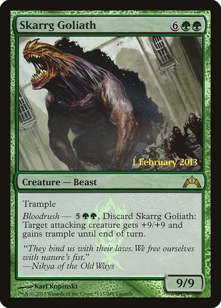 Skarrg Goliath, Magic card PGTC 133★ — Gatecrash Promos set