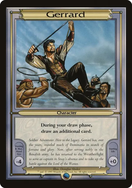 Gerrard, carte Magic PVAN 102 — extension Vanguard Series