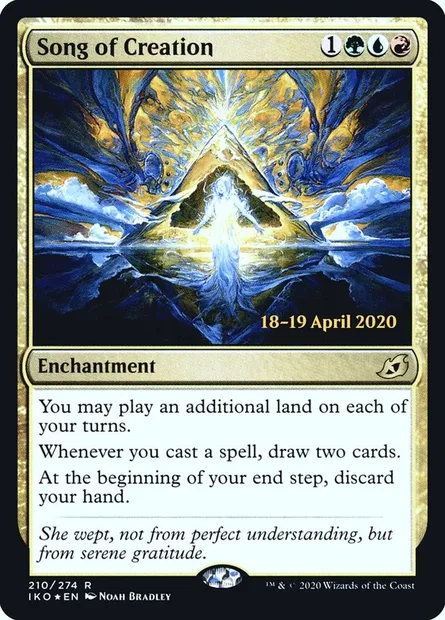 Chant de la Création, carte Magic PIKO 210s — extension Ikoria: Lair of Behemoths Promos