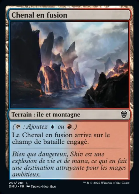 Chenal en fusion, carte Magic DMU 251 — extension Dominaria Uni