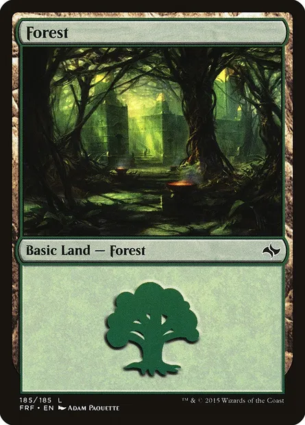Forest, Magic card FRF 185 — Fate Reforged set