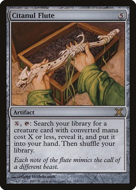 Citanul Flute, Magic card 10E 315 — Tenth Edition set