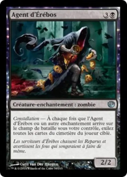 Agent d'Érébos, carte Magic JOU 59 — extension Incursion dans Nyx