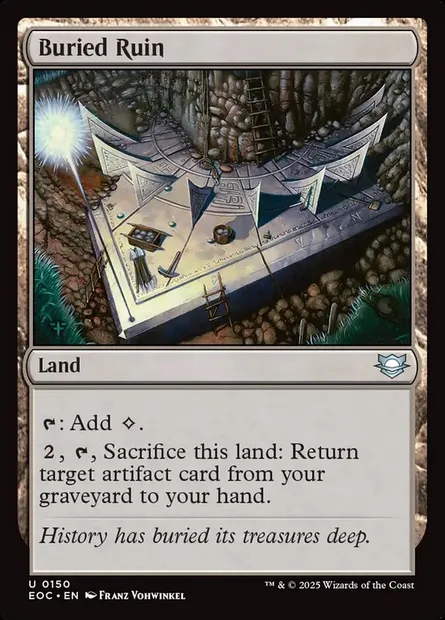 Buried Ruin, Magic card EOC 150 — Edge of Eternities Commander set