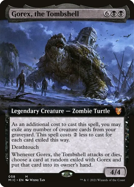 Gorex, the Tombshell, Magic card MIC 58 — Midnight Hunt Commander set