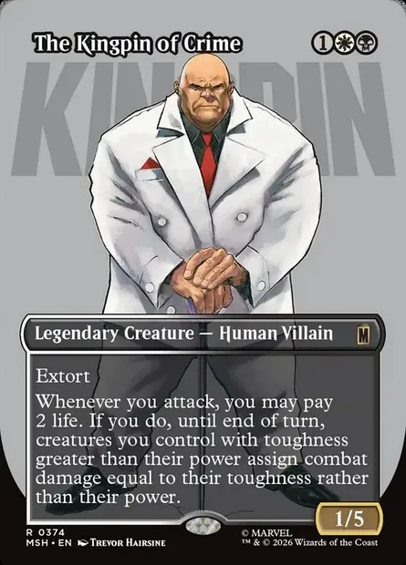 The Kingpin of Crime, Magic card MSH 374 — Marvel Super Heroes set