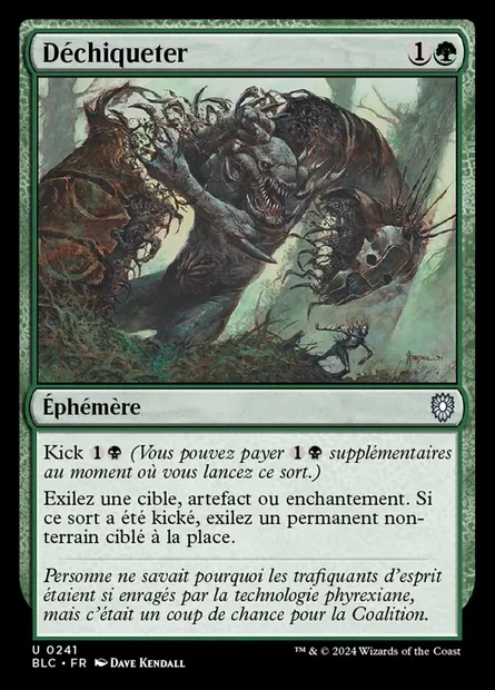 Déchiqueter, carte Magic BLC 241 — extension Bloomburrow Commander