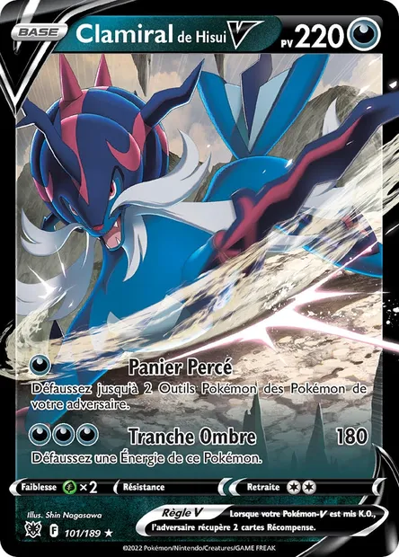Clamiral de Hisui V, carte Pokémon ASR 101 — extension Astres Radieux