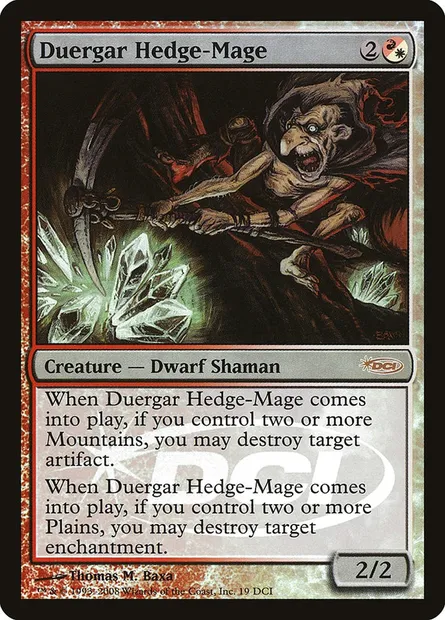 Duergar Hedge-Mage, Magic card DCI 19 — DCI Promos set