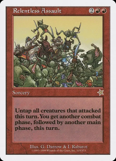 Relentless Assault, Magic card S99 115 — Starter 1999 set