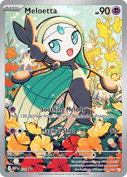 Meloetta, Pokémon card MEP 026 — MEP Black Star Promos set
