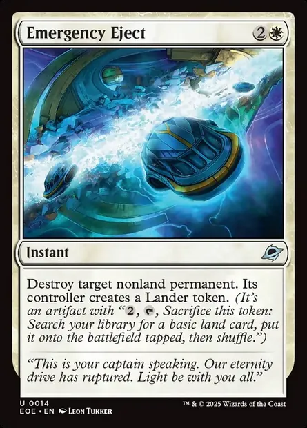 Emergency Eject, Magic card EOE 14 — Edge of Eternities set