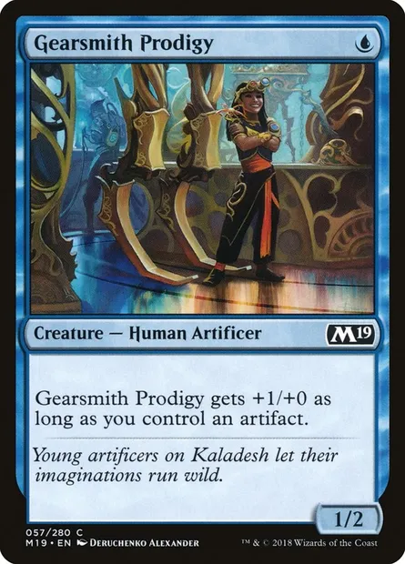 Gearsmith Prodigy, Magic card M19 57 — Core Set 2019 set