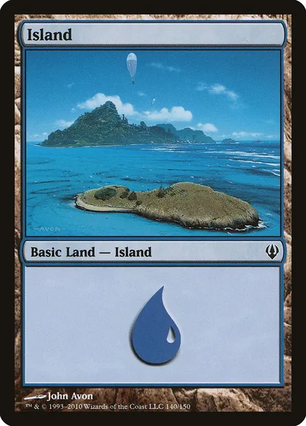 Island, Magic card ARC 140 — Archenemy set