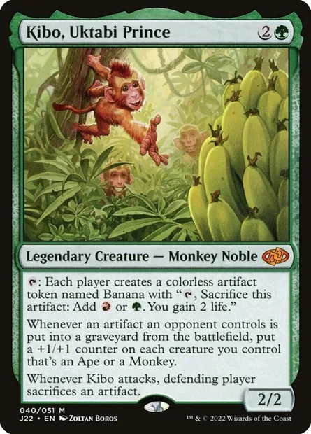 Kibo, Uktabi Prince, Magic card J22 40 — Jumpstart 2022 set