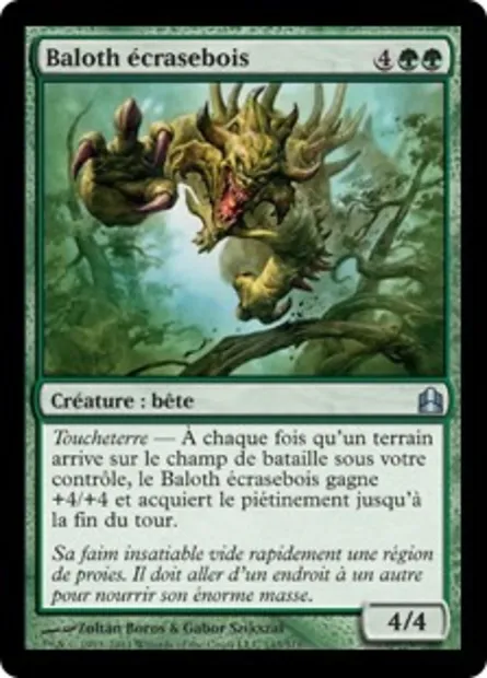 Baloth écrasebois, carte Magic CMD 143 — extension Commander 2011